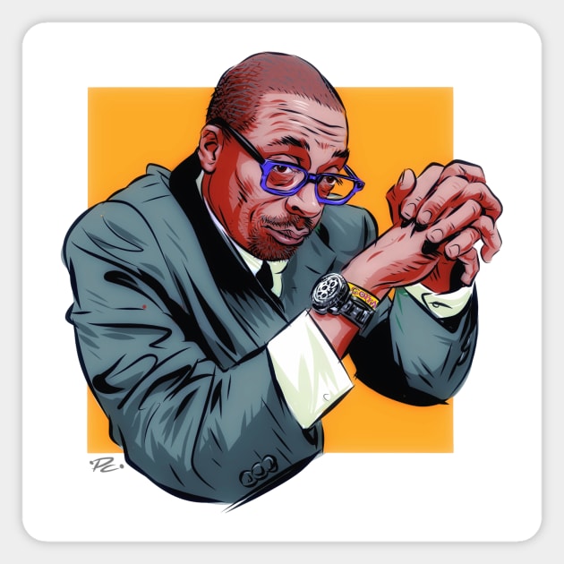 Spike Lee - An illustration by Paul Cemmick Sticker by PLAYDIGITAL2020